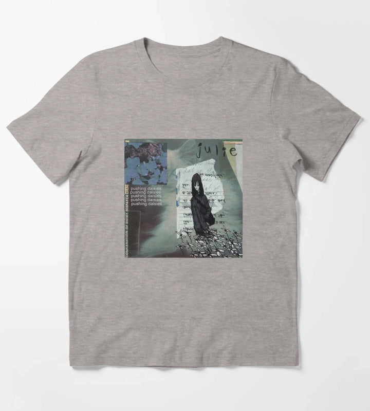 julie pushing daisies Album Cover T-Shirt Heather Grey