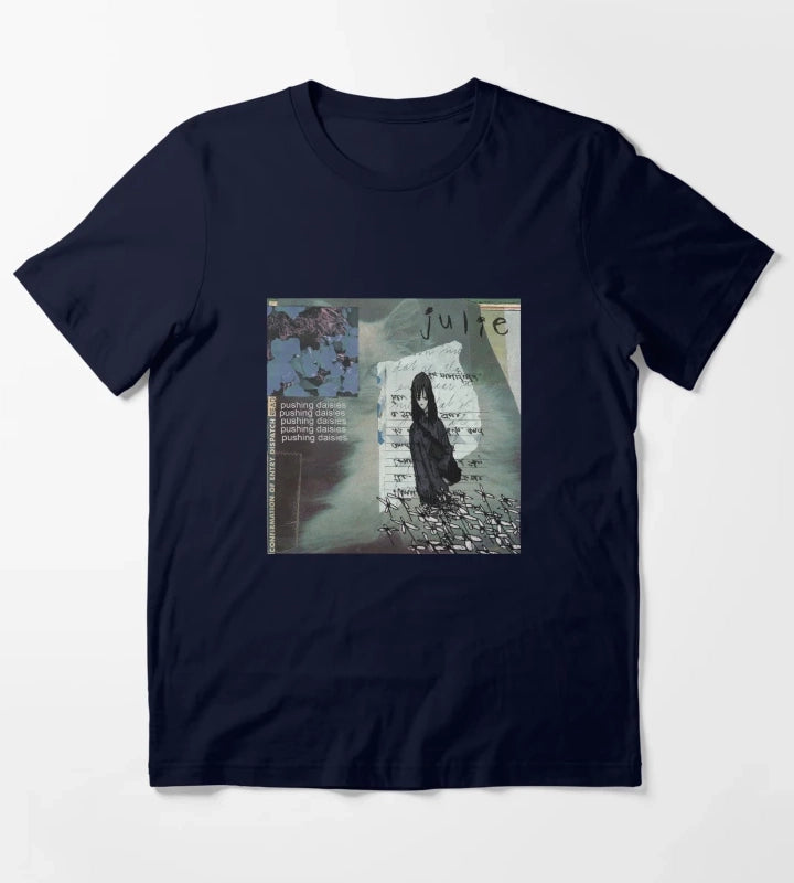 julie pushing daisies Album Cover T-Shirt Navy