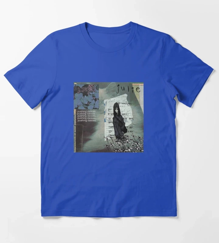 julie pushing daisies Album Cover T-Shirt Blue