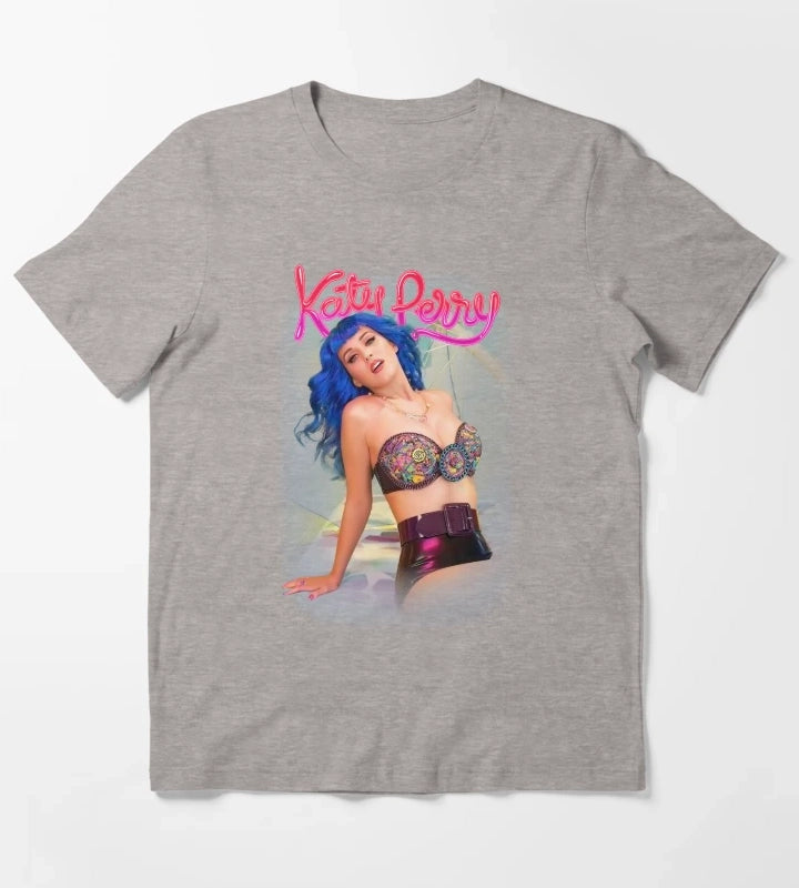 katy perry mens fun in the sun 2011 tour T-Shirt Heather Grey