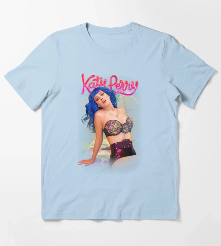 katy perry mens fun in the sun 2011 tour T-Shirt Sky Blue