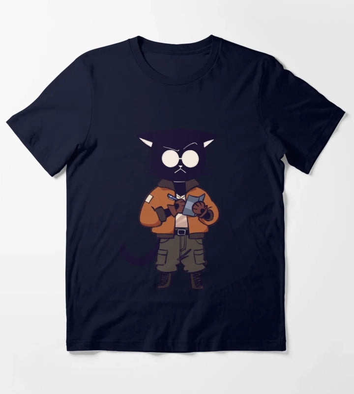 kim cat T-Shirt Navy