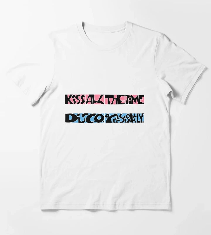 kissco pink and blue T-Shirt White