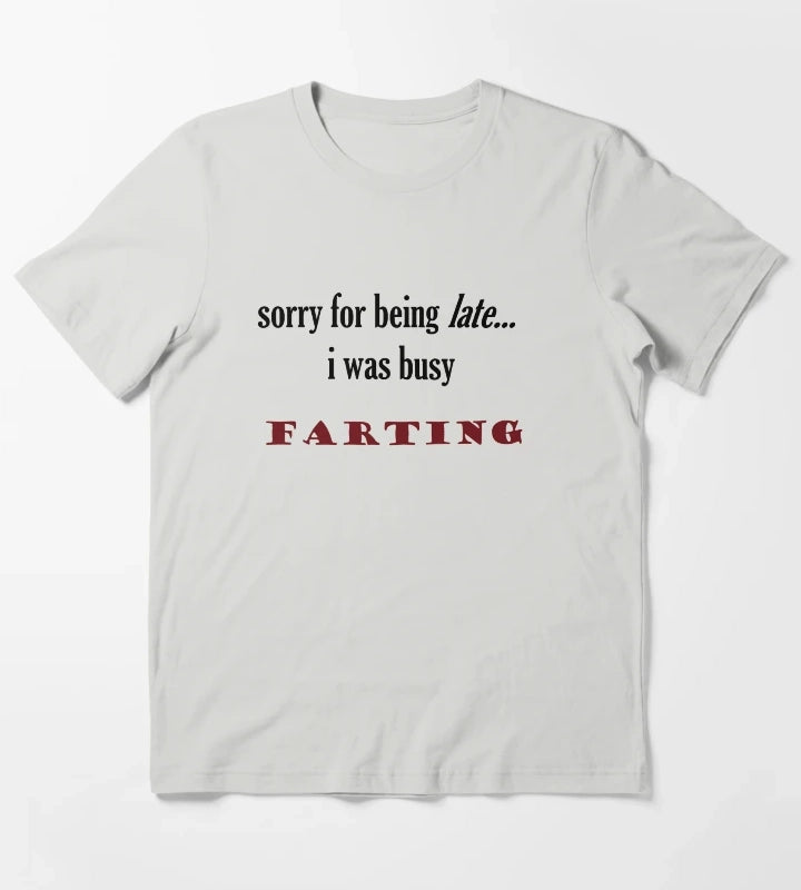 late T-Shirt Light Grey