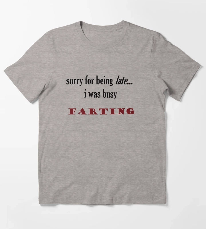 late T-Shirt Heather Grey