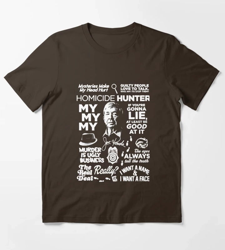 lt joe kenda T-Shirt Brown