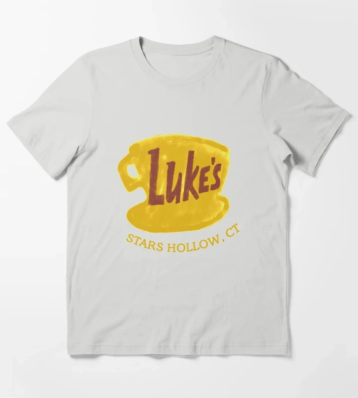 lukes cafe T-Shirt Light Grey