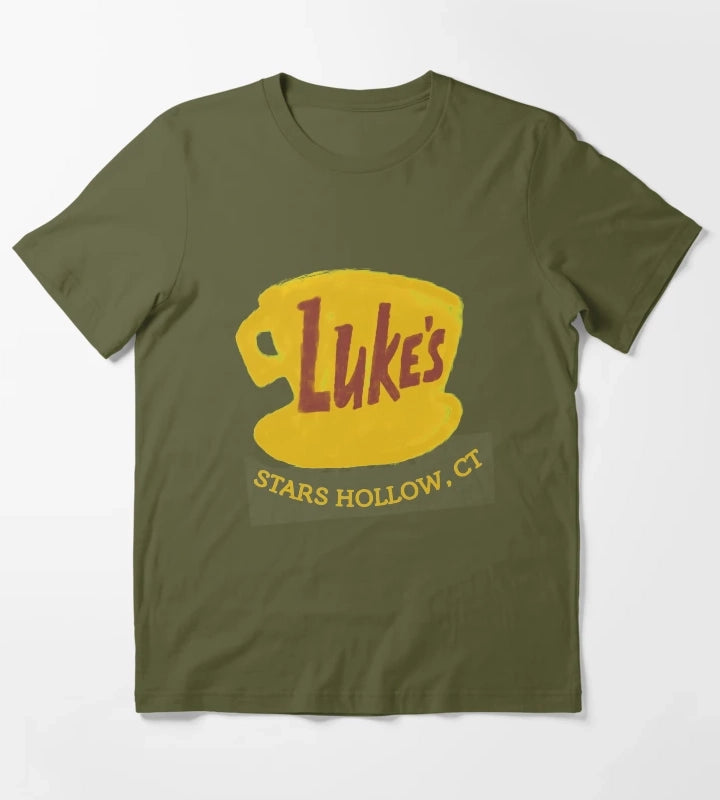 lukes cafe T-Shirt Olive Green