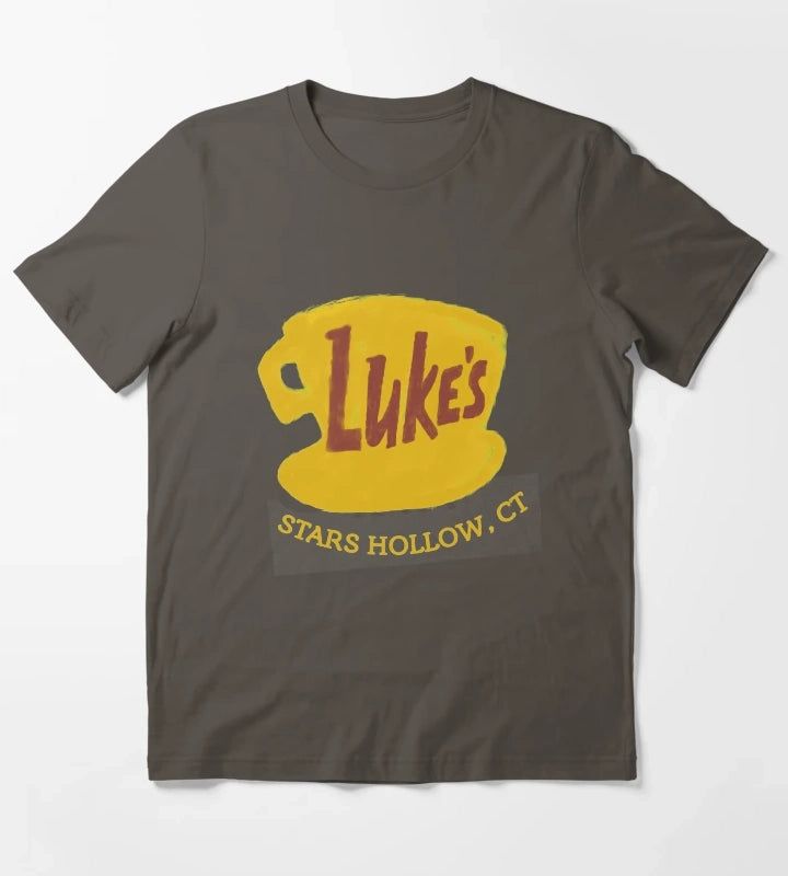 lukes cafe T-Shirt Dark Grey