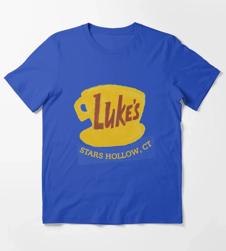 lukes cafe T-Shirt Blue