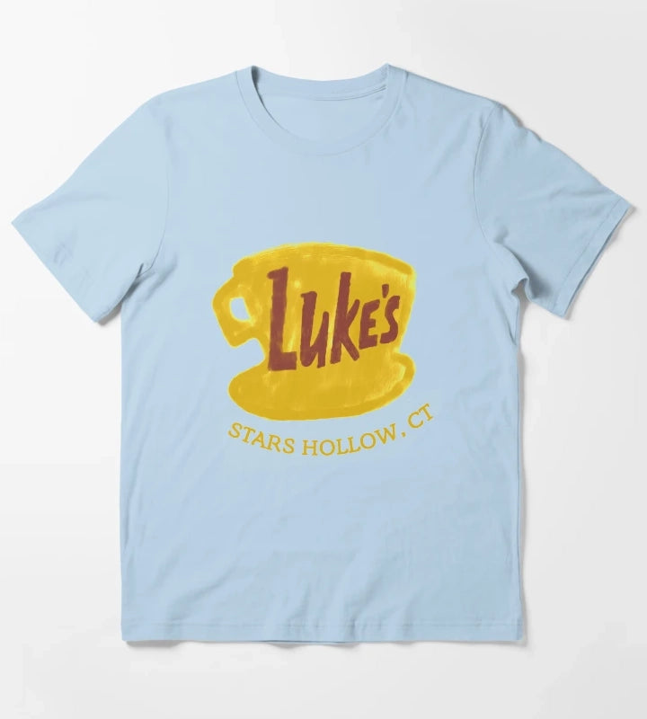 lukes cafe T-Shirt Sky Blue
