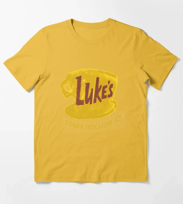 lukes cafe T-Shirt Yellow
