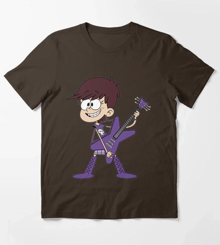 luna loud guitar violet T-Shirt Brown