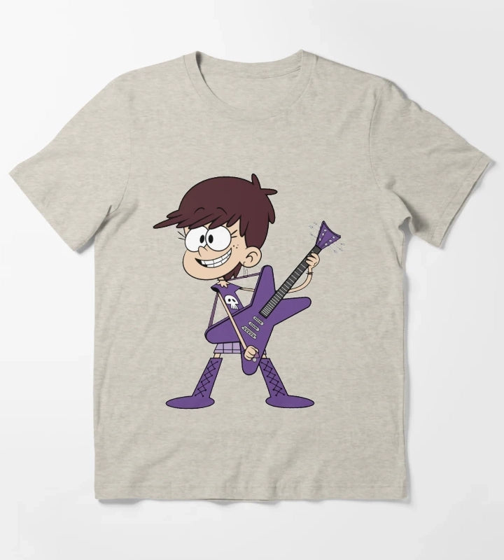 luna loud guitar violet T-Shirt Cream