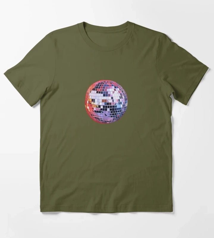 mirror ball T-Shirt Olive Green