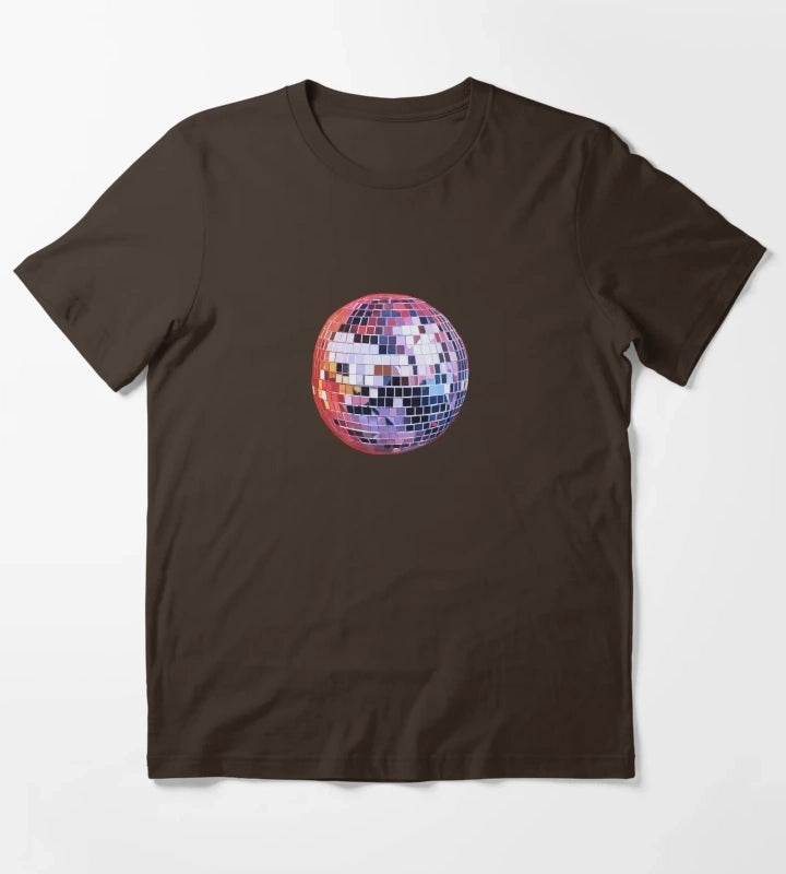 mirror ball T-Shirt Brown