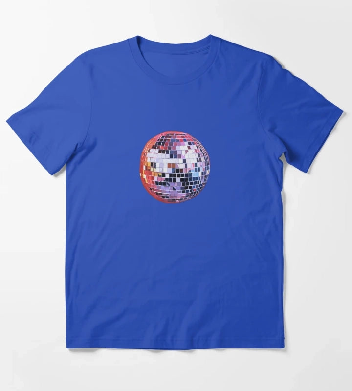 mirror ball T-Shirt Blue