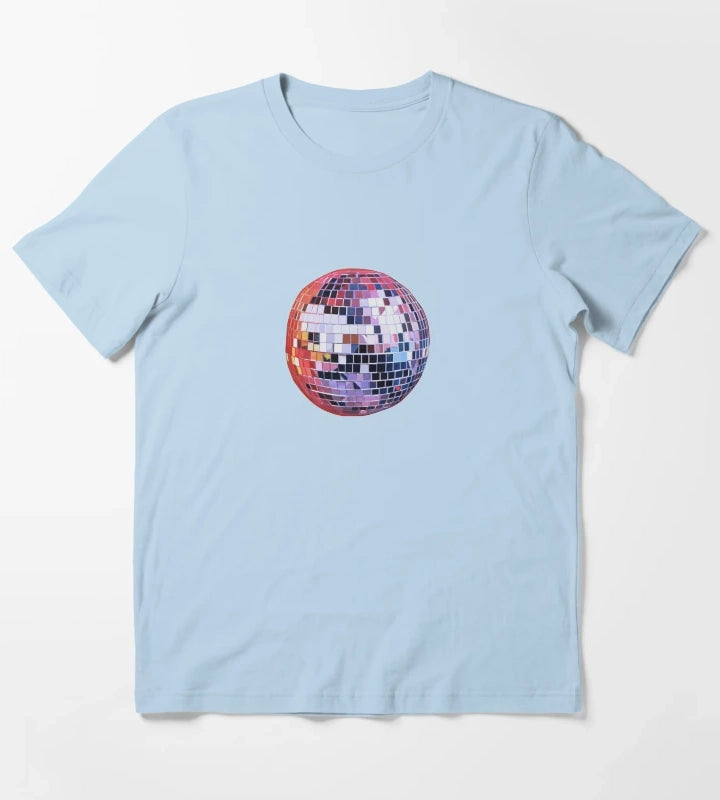 mirror ball T-Shirt Sky Blue