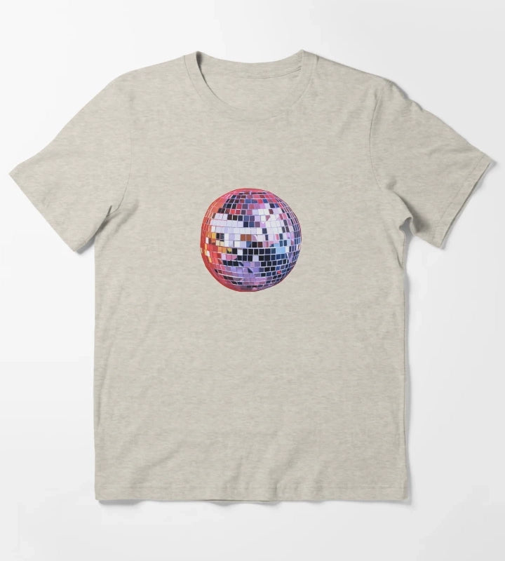 mirror ball T-Shirt Cream