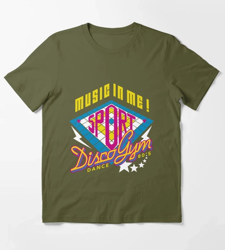 music in me T-Shirt Olive Green