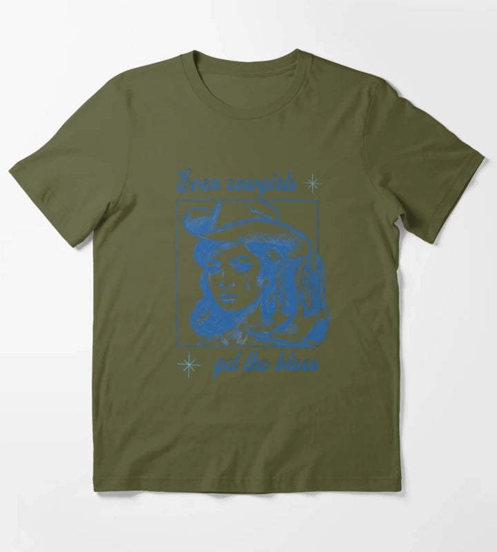 new collection Even cowgirls 2025 T-Shirt Olive Green