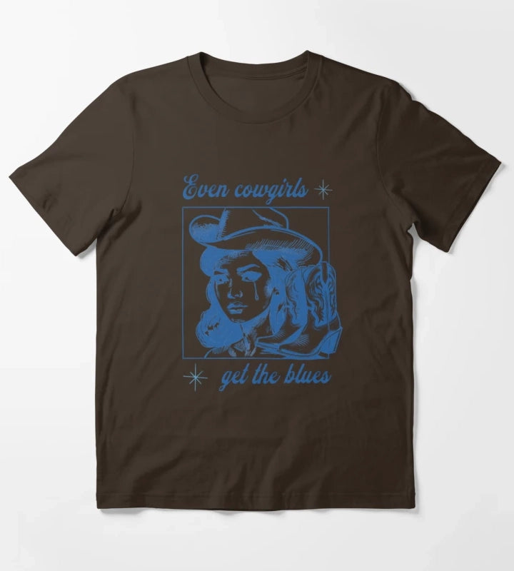 new collection Even cowgirls 2025 T-Shirt Brown