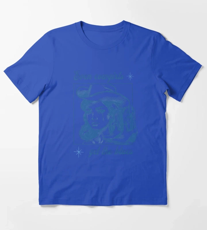 new collection Even cowgirls 2025 T-Shirt Blue