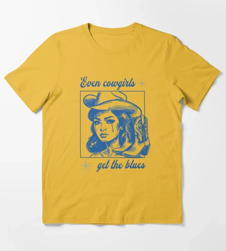 new collection Even cowgirls 2025 T-Shirt Yellow