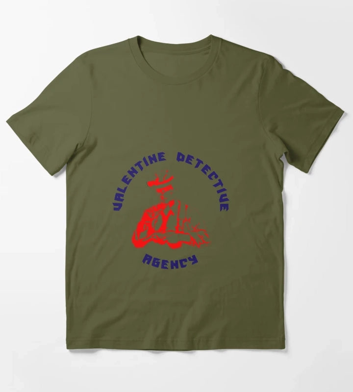 nick valentine essential tshirt T-Shirt Olive Green