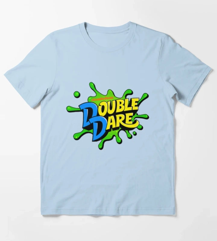 not nickelodeons double dare T-Shirt Sky Blue