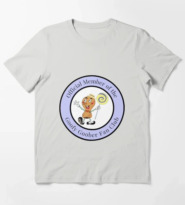 official member of the goofy goober fan club badge T-Shirt Light Grey