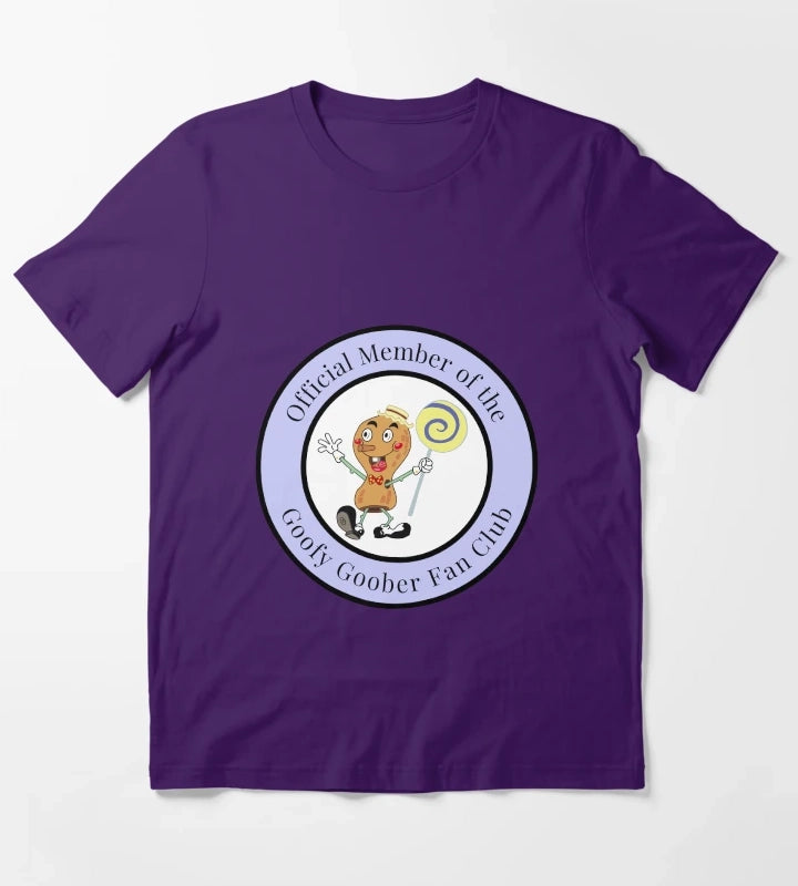 official member of the goofy goober fan club badge T-Shirt Purple