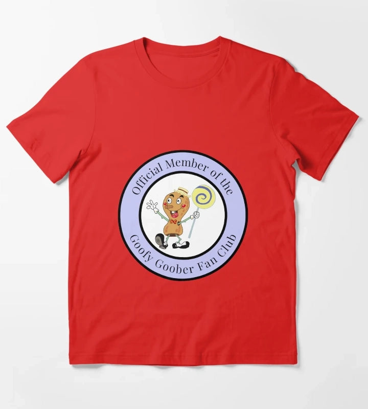 official member of the goofy goober fan club badge T-Shirt Red