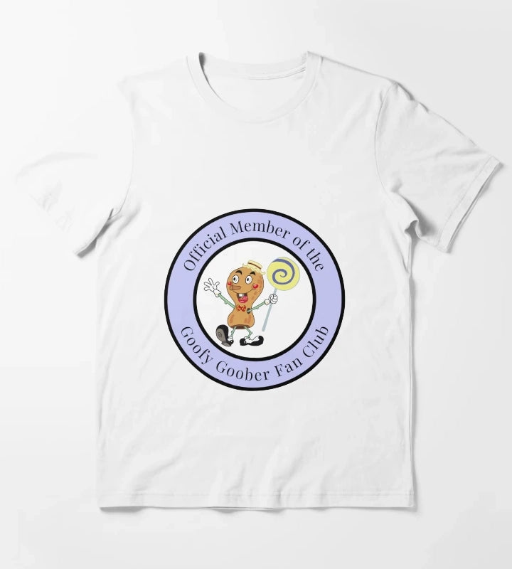 official member of the goofy goober fan club badge T-Shirt White