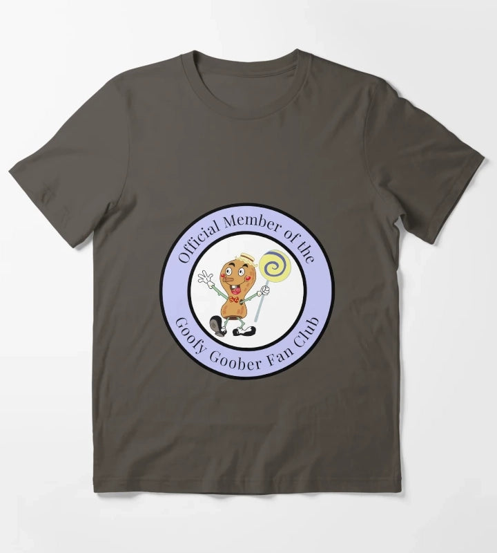 official member of the goofy goober fan club badge T-Shirt Dark Grey