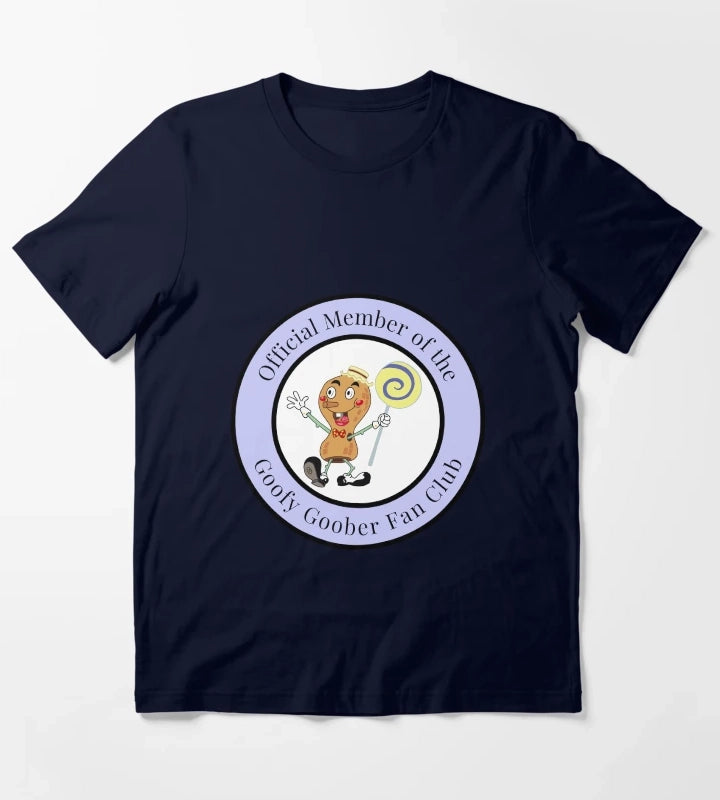 official member of the goofy goober fan club badge T-Shirt Navy