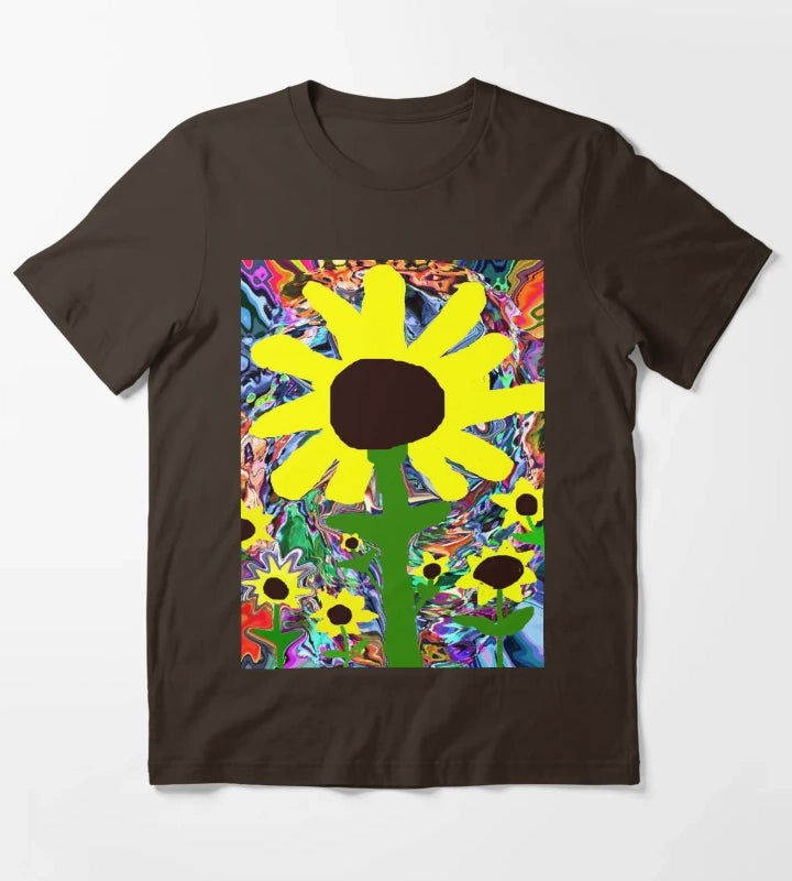 one crazy Daisy T-Shirt Brown