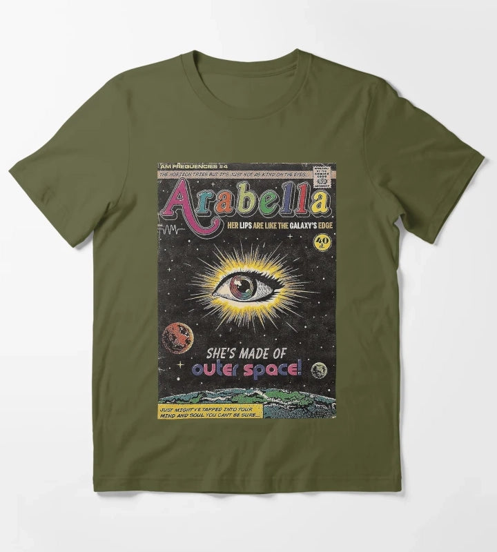 one eye arabella Poster T-Shirt Olive Green