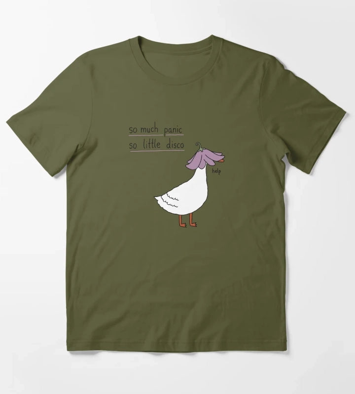 panic no disco T-Shirt Olive Green