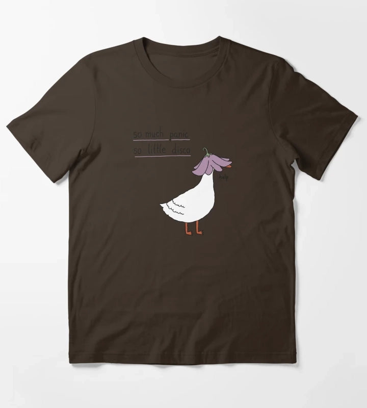 panic no disco T-Shirt Brown