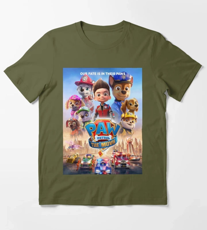 paw patrol 2021 T-Shirt Olive Green