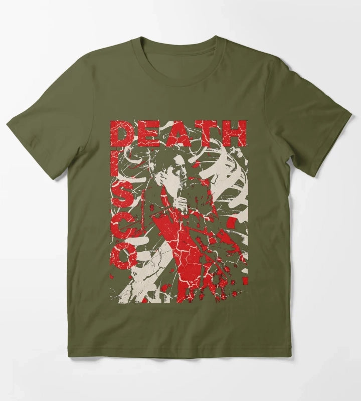 pil death disco T-Shirt Olive Green