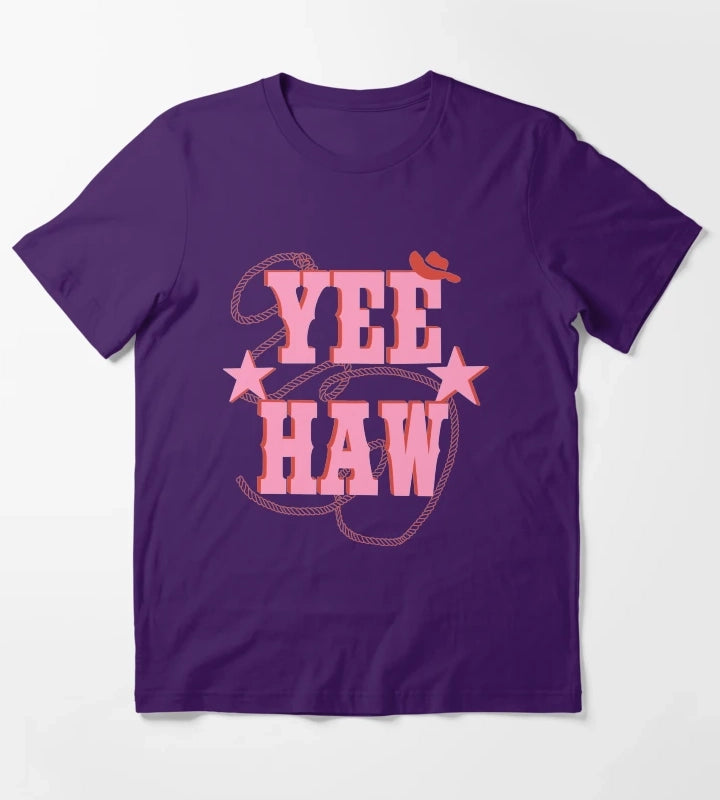 pink yee haw T-Shirt Purple