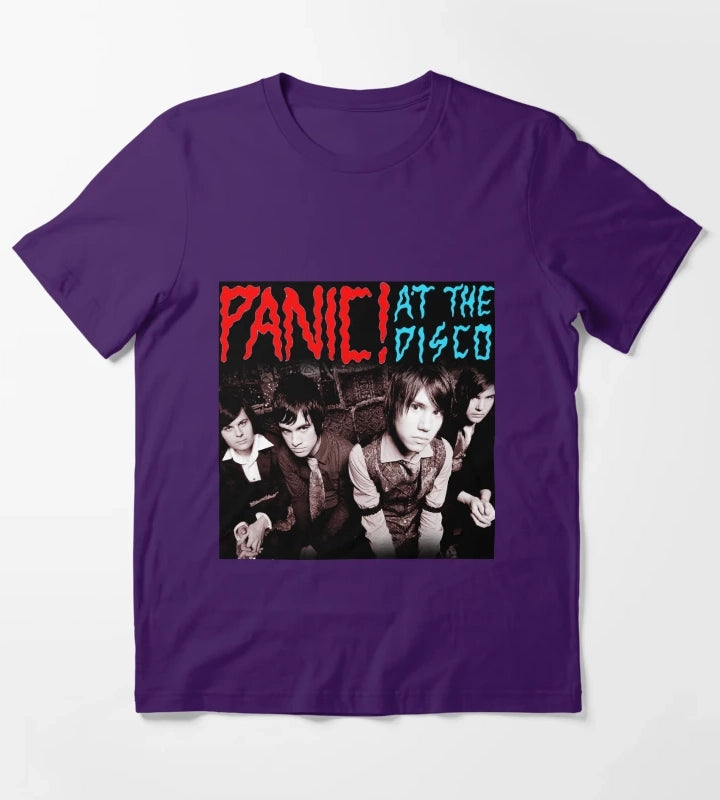 poster style panic disco tshirt new tour T-Shirt Purple