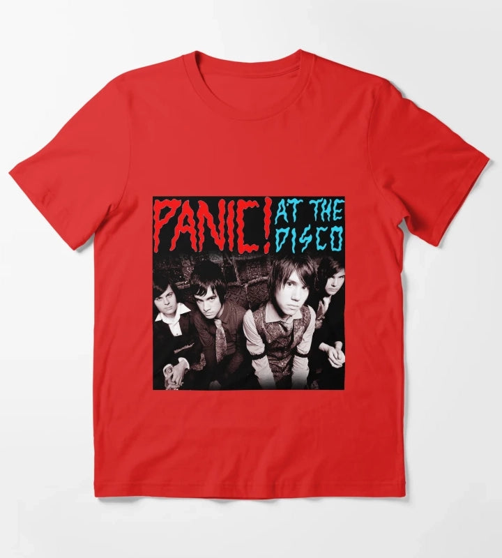 poster style panic disco tshirt new tour T-Shirt Red