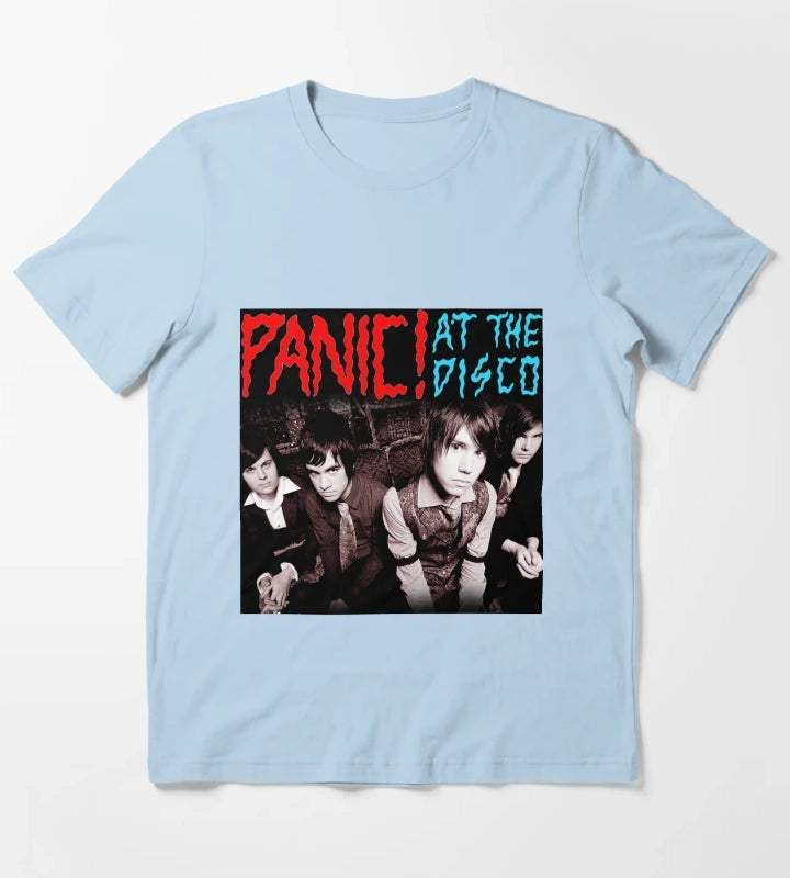 poster style panic disco tshirt new tour T-Shirt Sky Blue