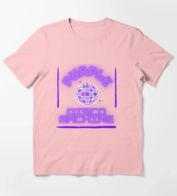 purple disco machine design T-Shirt Dark Grey