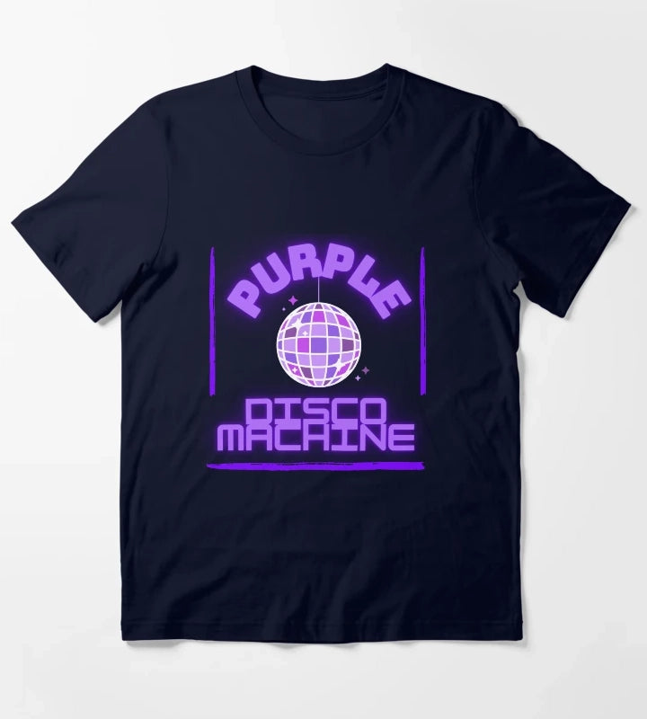 purple disco machine design T-Shirt Navy