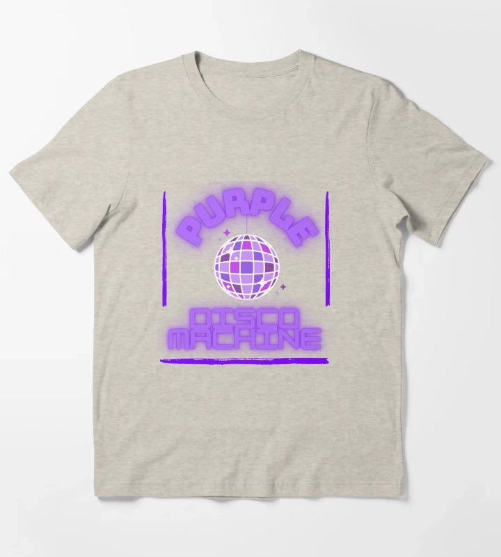 purple disco machine design T-Shirt Cream