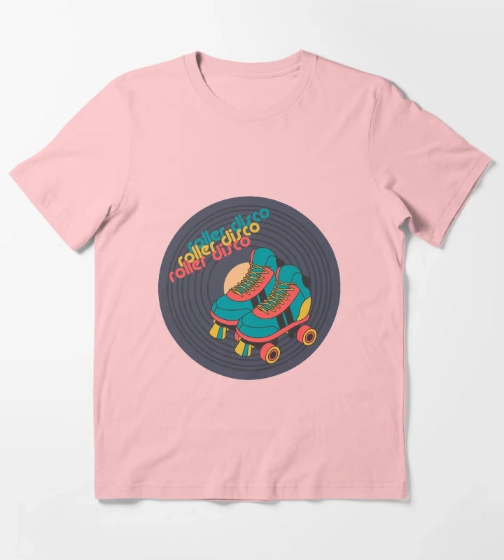 retro roller skate disco T-Shirt Dark Grey